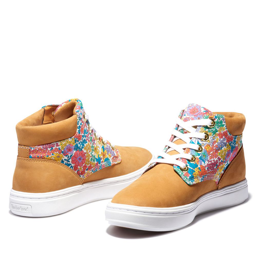 Timberland Chukka Μποτακια Γυναικεια Καφε - Bria Made With Liberty Fabric - Greece 7536901-DK